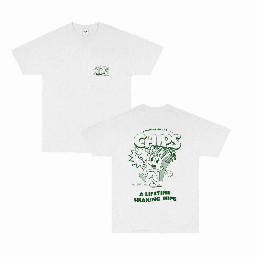 Urban Look Pomme Frite x UN:IK 'Mr Chips' Tee - Ash Grey
