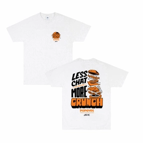 Popeyes 'Less Chat, More Crunch' Tee - White black friday