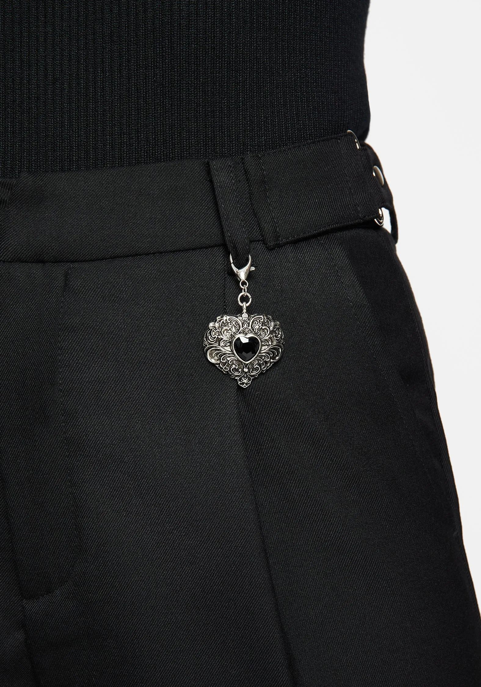 Porcia Wide Leg Tailored Trousers Breathable mesh