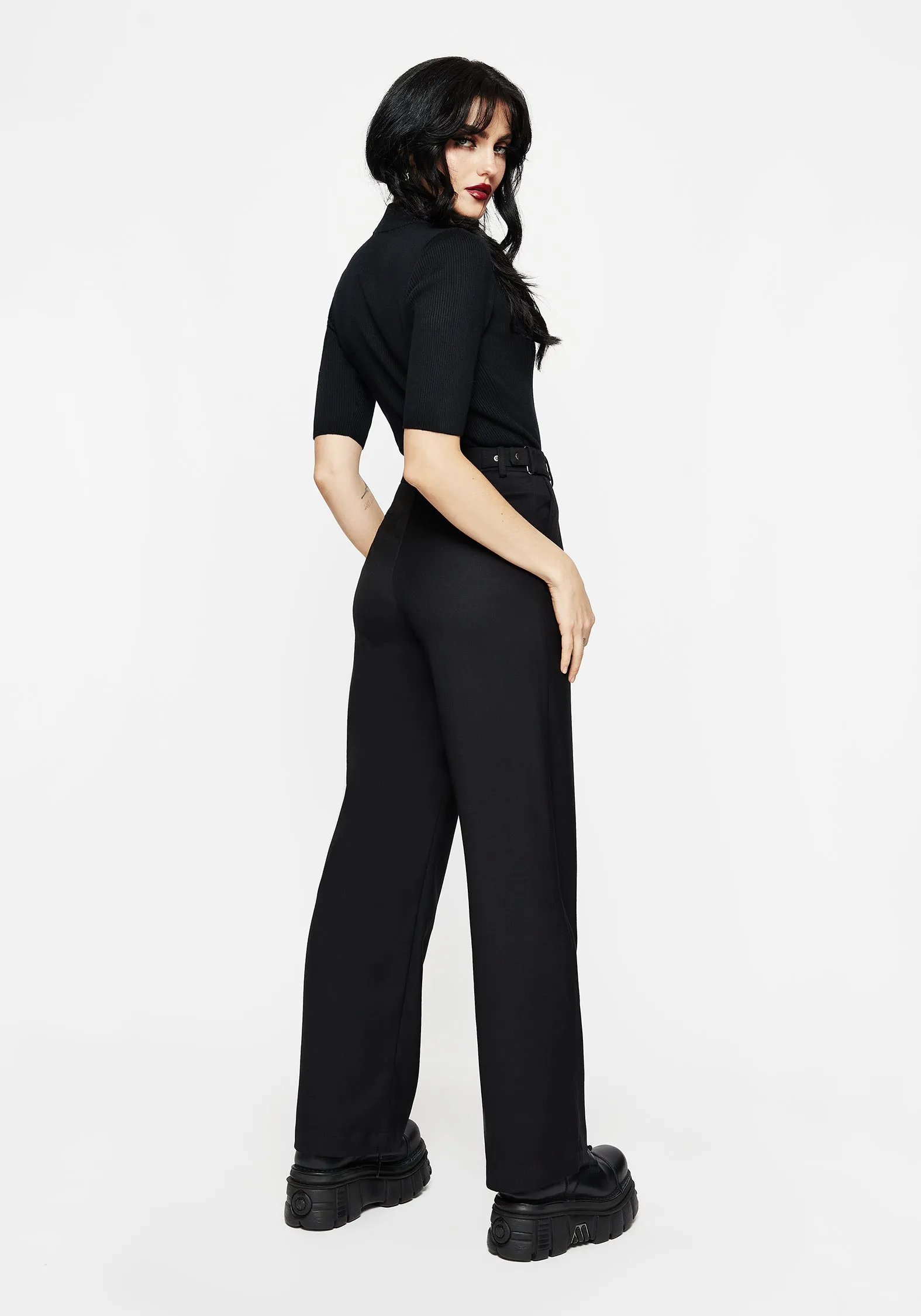 Porcia Wide Leg Tailored Trousers StainResistantFinish