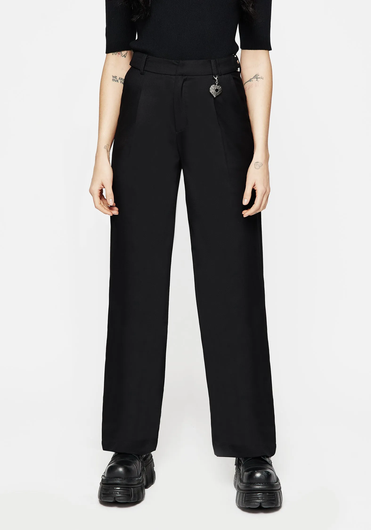 Porcia Wide Leg Tailored Trousers Seamless Design
