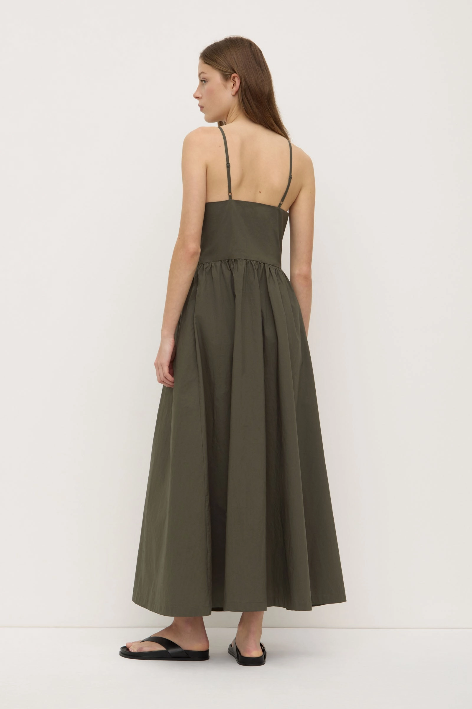 Posie Midi Dress Matte Fabric Chic Wear