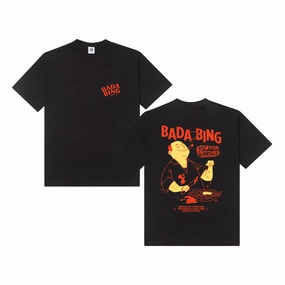 Bada Bing x UN:IK 'Snitches' Tee - Black Soft Design