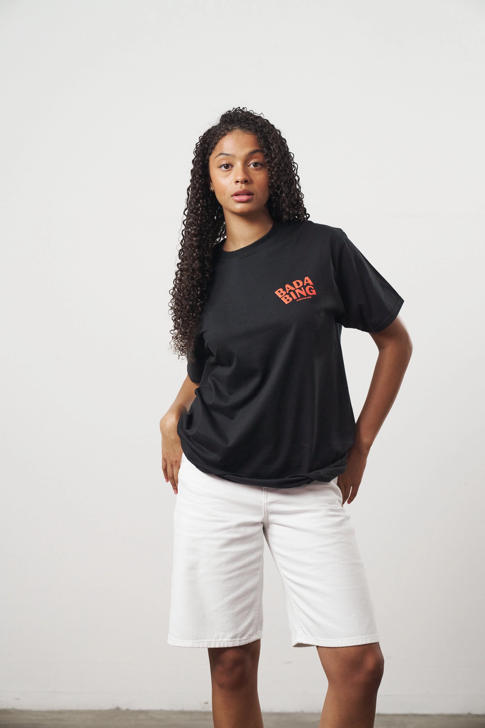 SlimFitDesign Playful Prints Bada Bing x UN:IK 'Snitches' Tee - Black