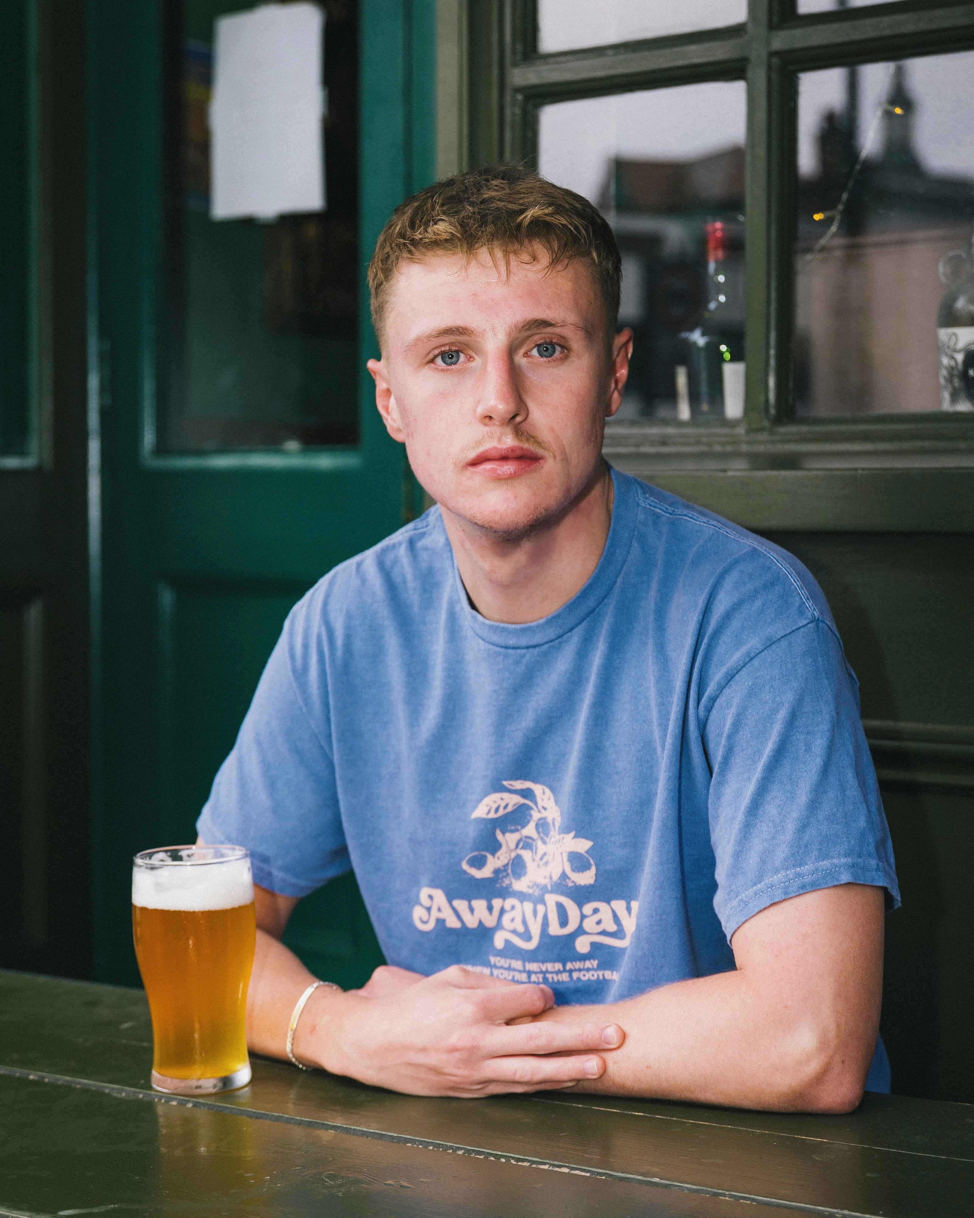Durable Material Seasonal Casual AwayDays 'Together' Tee - Vintage Washed Blue