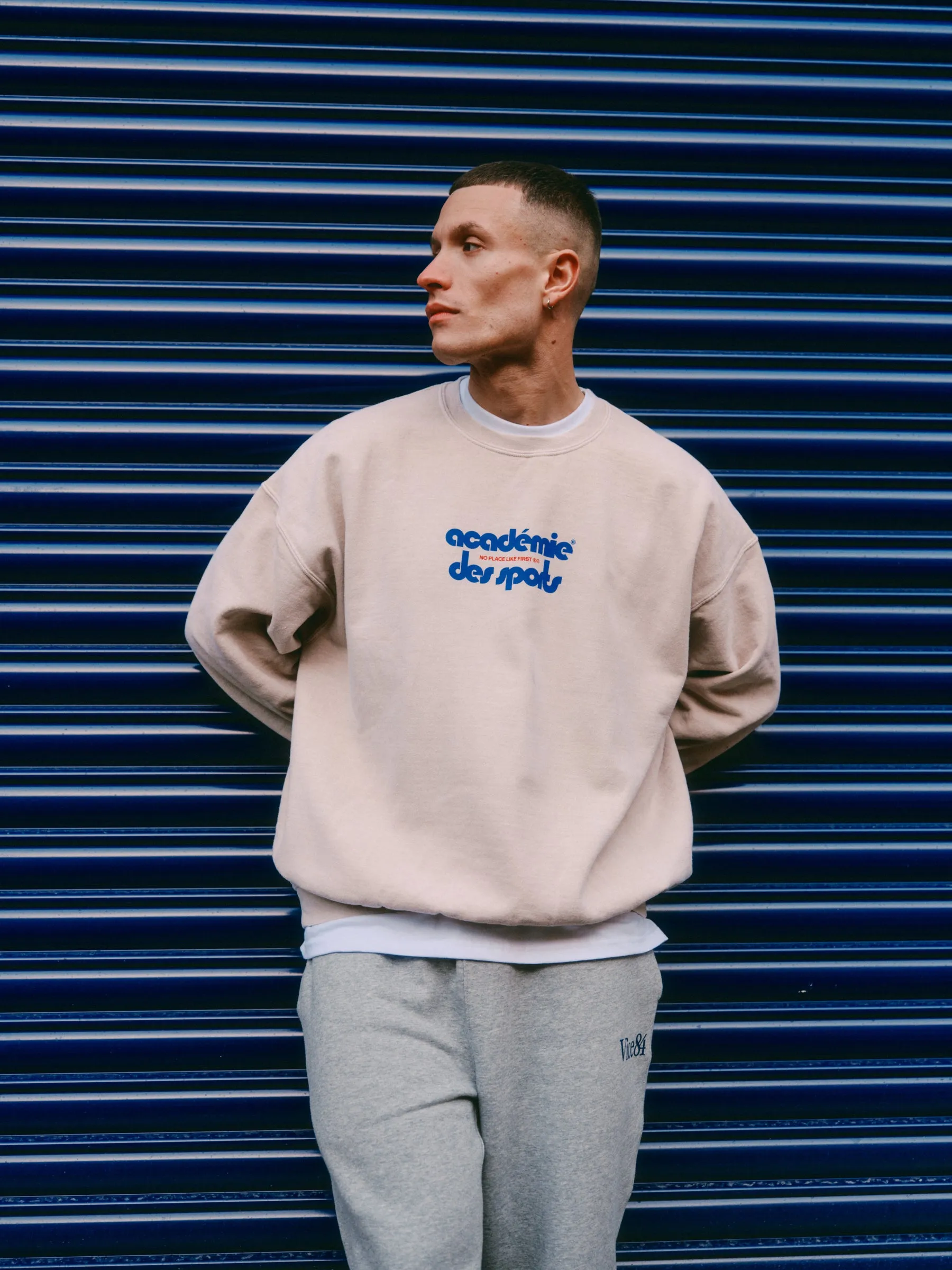 Chilly Day Essentials Vice 84 'Club Acad??mie' Vintage Washed Sweater - Sand