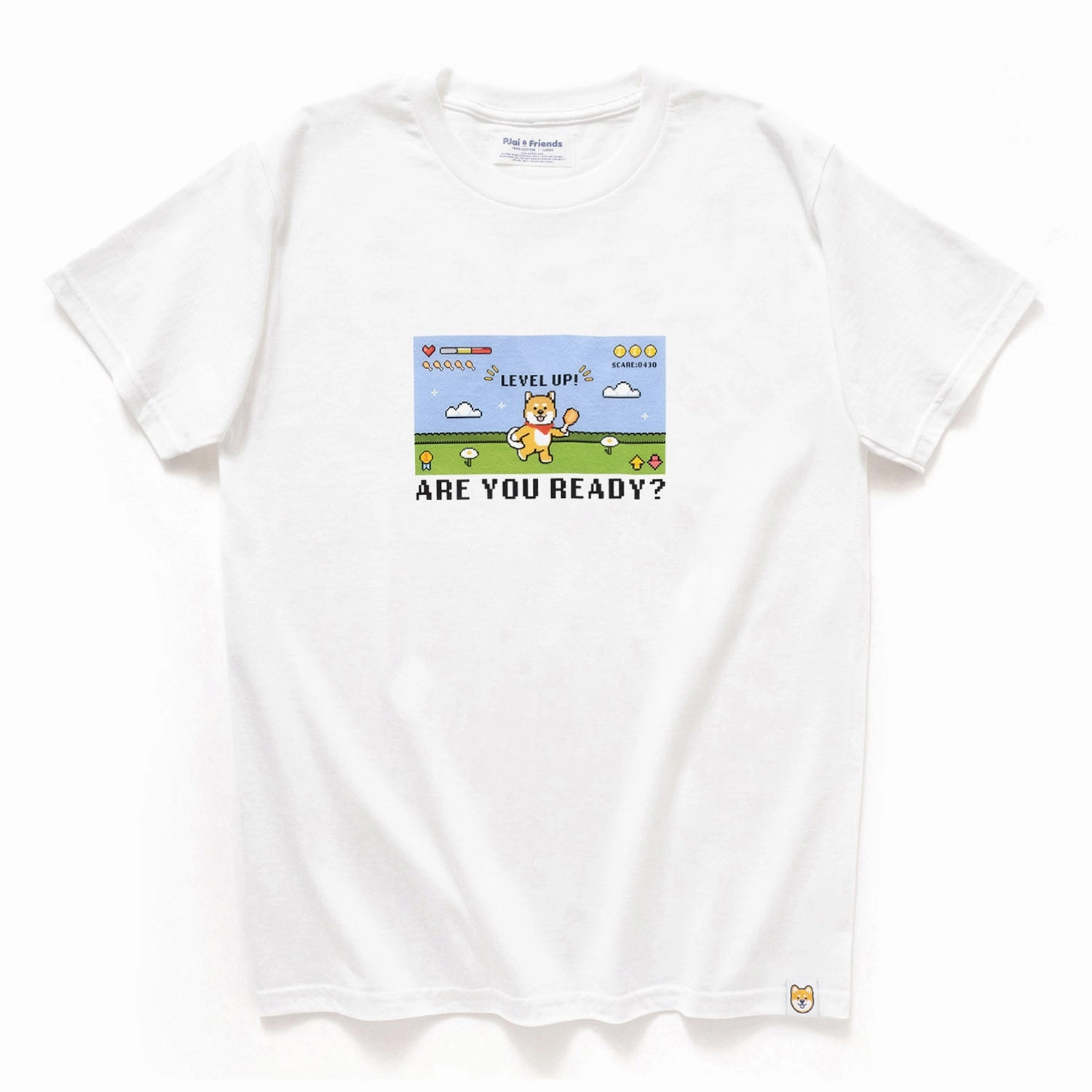 (ZT1226) Pixel Game Graphic Tee Fade Resistant Dye Versatile Style