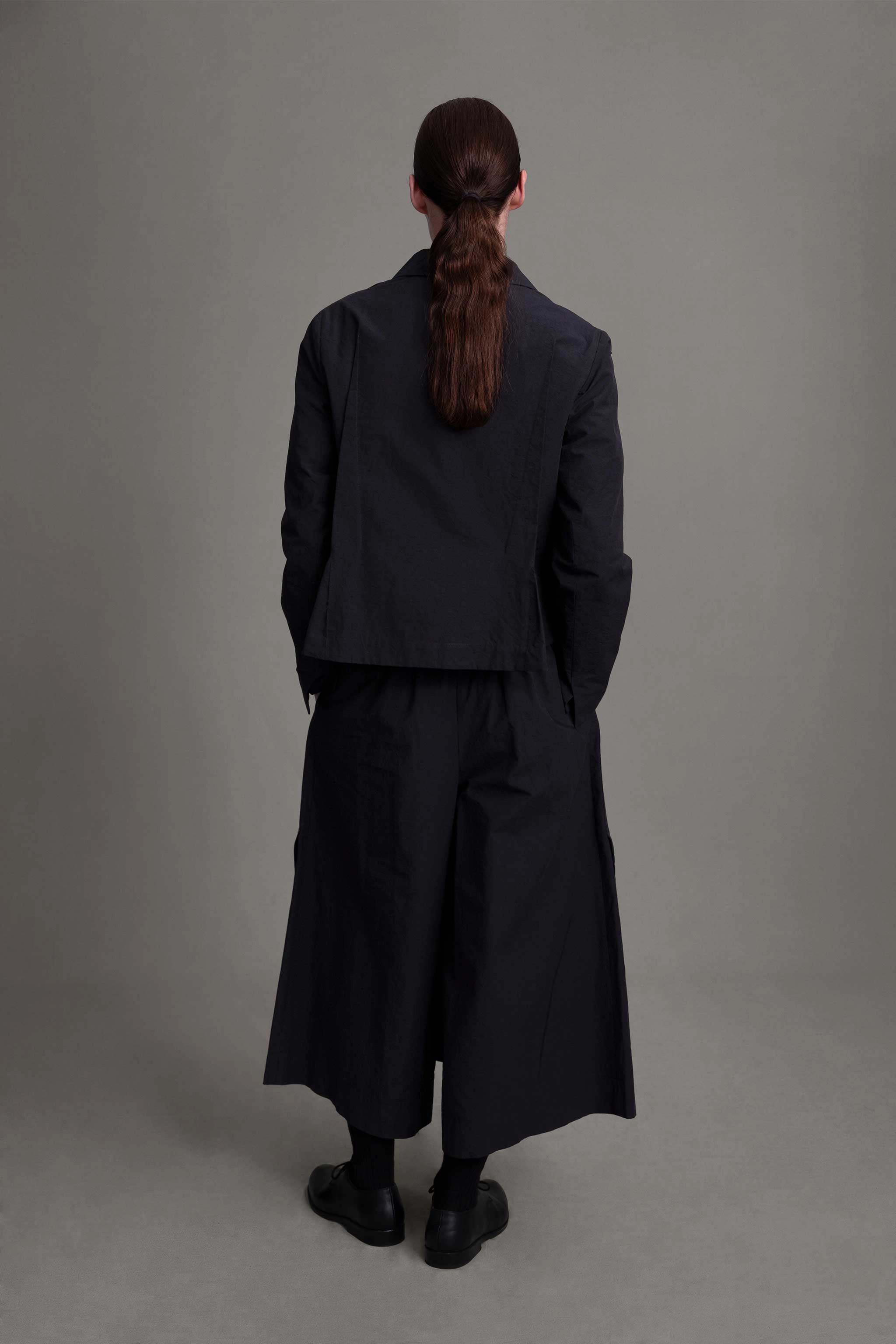 Tear Resistant Weave Waterproof Zipper THE LIBRARIAN JACKET / STRUCTURED COTTON INK