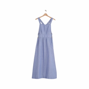 Azul Glacial Strappy Midi Dress Clean Grace Clean Drape