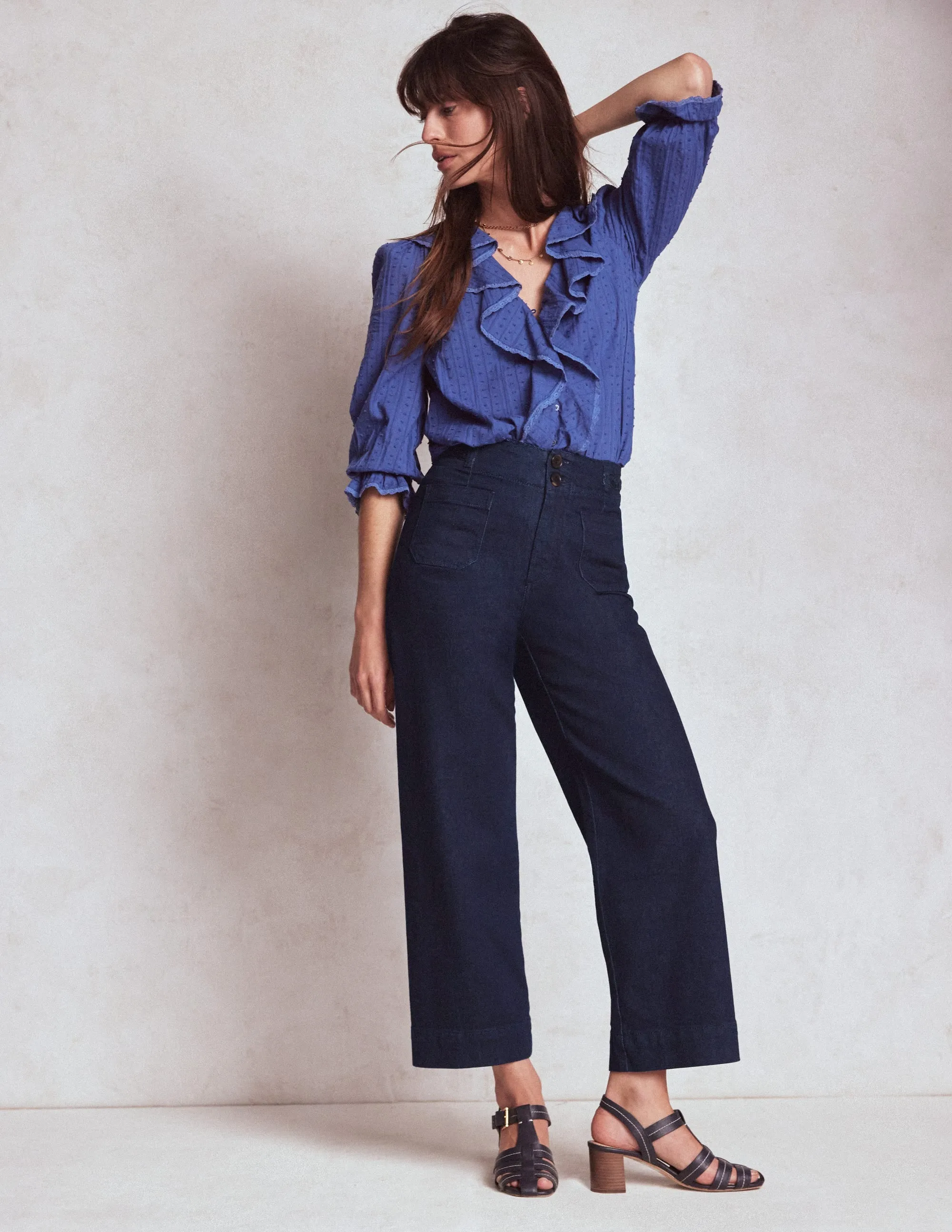 Primrose Patch Pocket Jeans-Indigo Braid Flex Fit