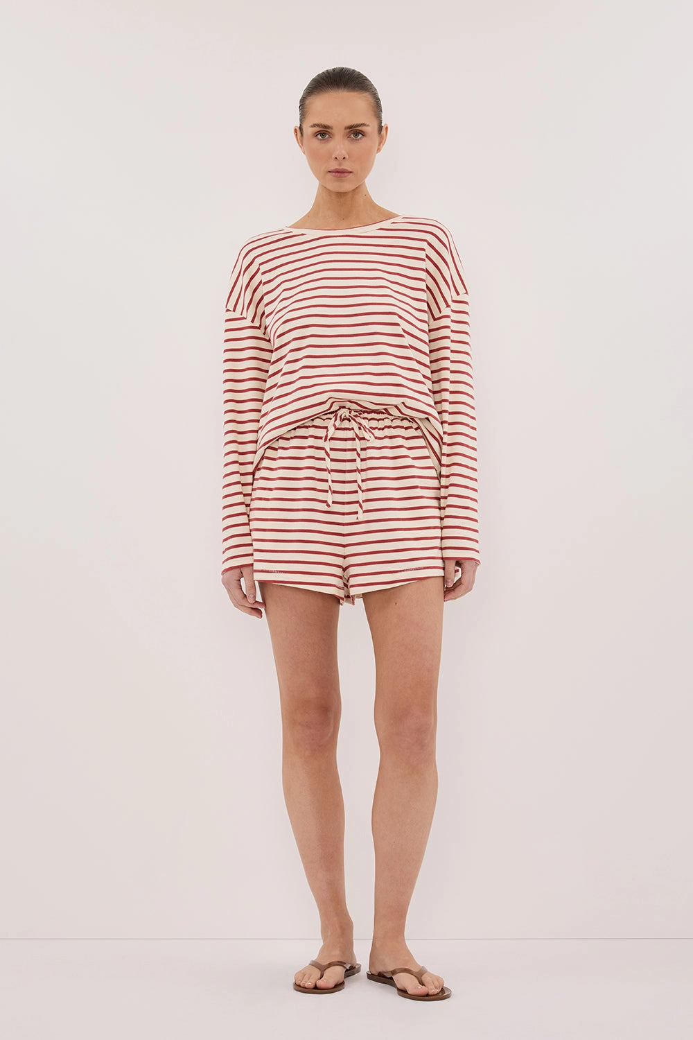 NOLA SAHARA STRIPE DRAWSTRING SHORT SeamlessConstruction