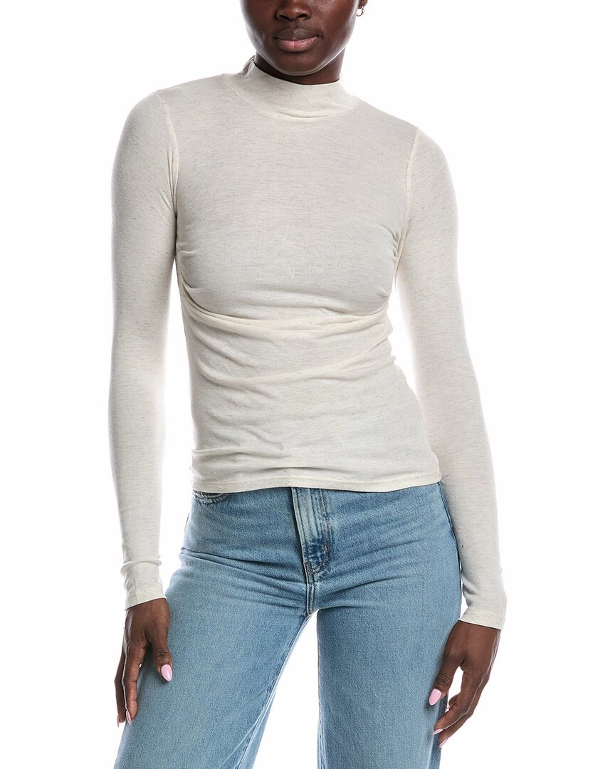 Project Social T Belle Baby Rib Mock Neck Top Winter Comfort Wear Layered Warmth