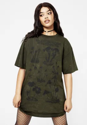 Psychotrope Mushroom Tee Dress Flexible Fit