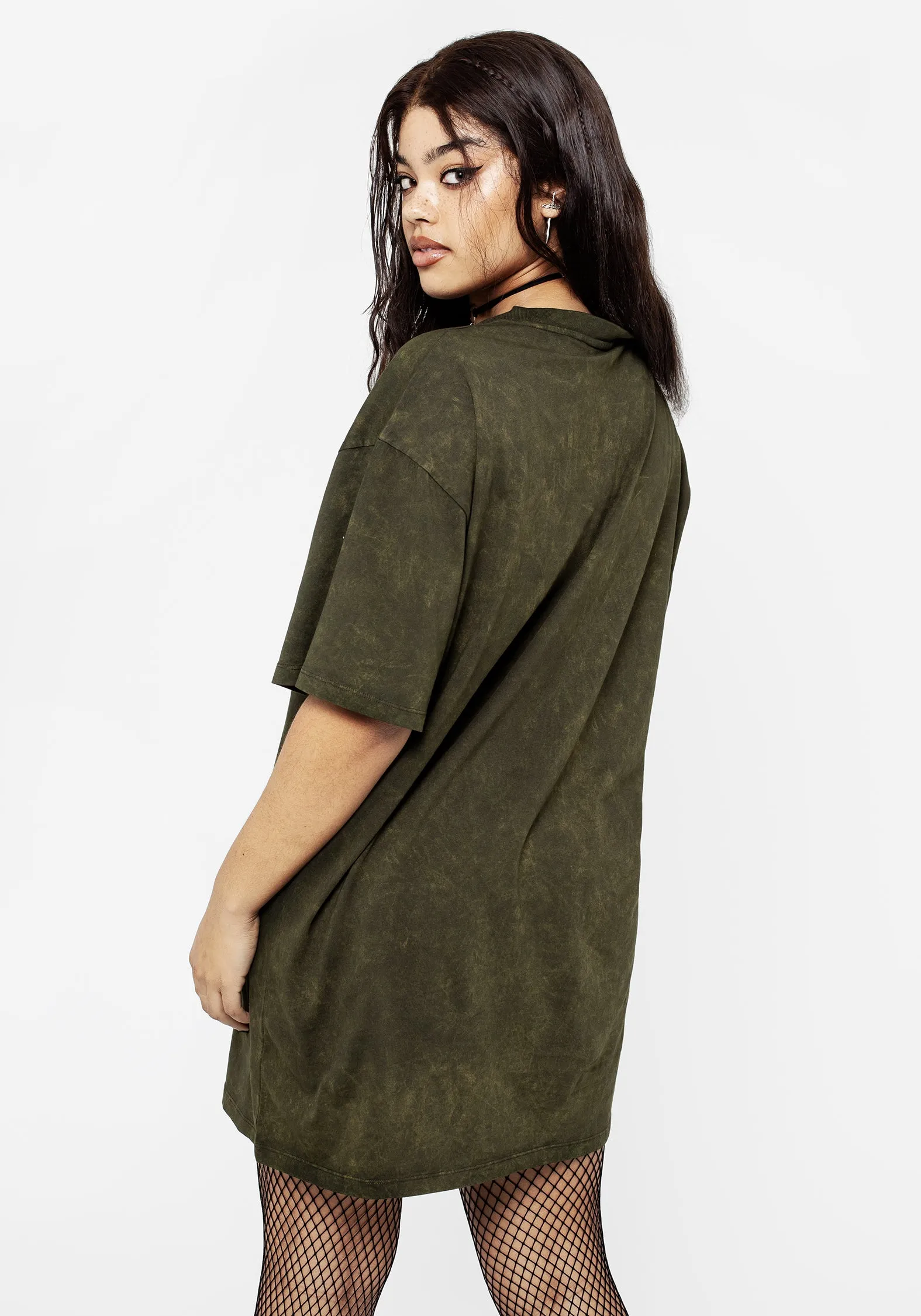 Stylish Silhouette Psychotrope Mushroom Tee Dress
