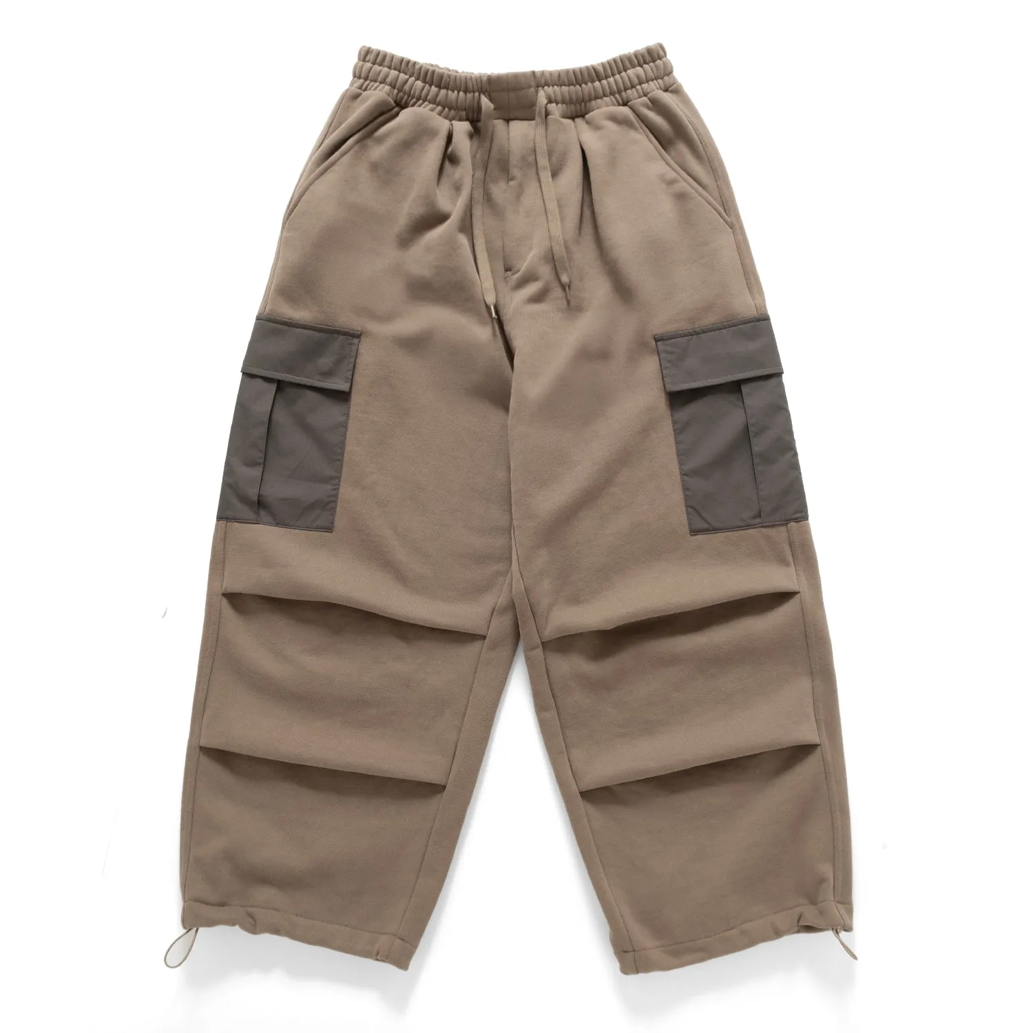 (PT383) Sweat Cargo Pants NonBindingWaistline