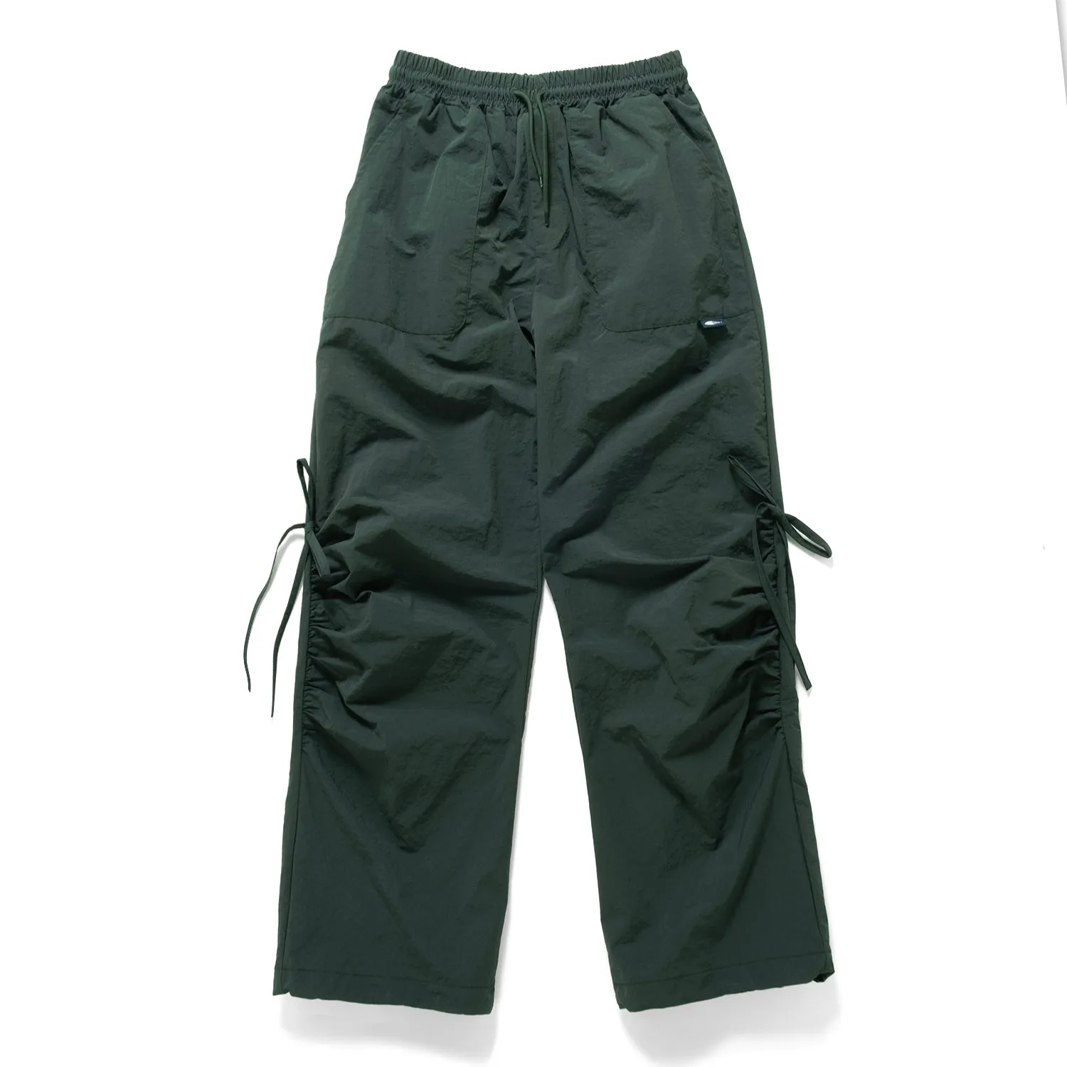 (PT405) Tech Drawstrings Parachute Pants Minimal Design