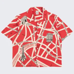 THE PARIS MAP SHIRT Stretchy Cloth