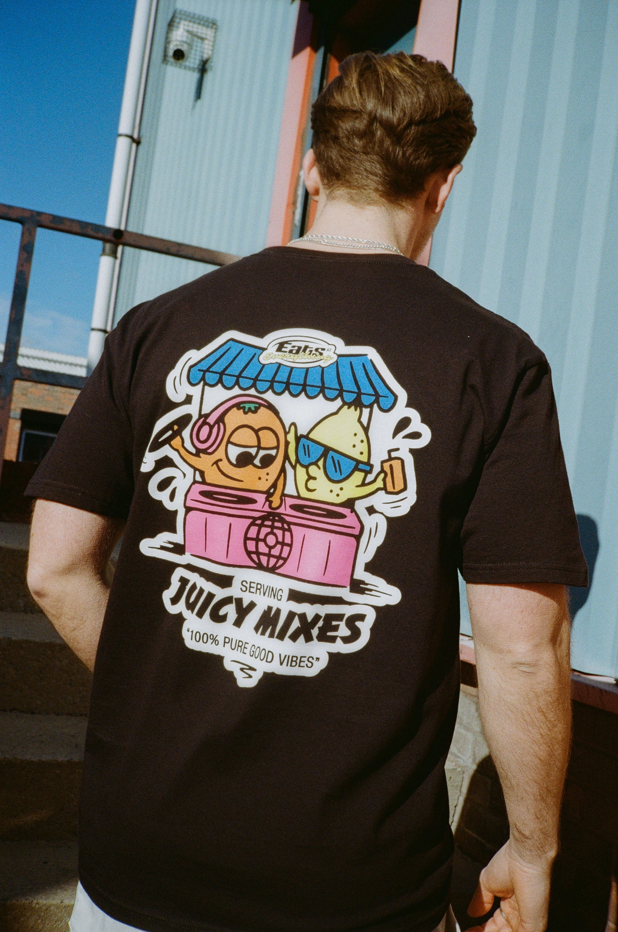 Effortless Comfort EasyCare Fabric History Of Rave 'Juicy Mixes' Tee - Black