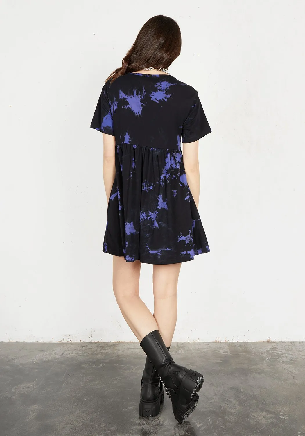 Purple Haze Skater Dress Classic Comfort Shine Finish