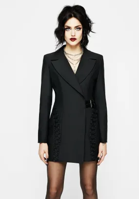 Flowy summer gown Torrid Lace up Panelled Blazer Dress