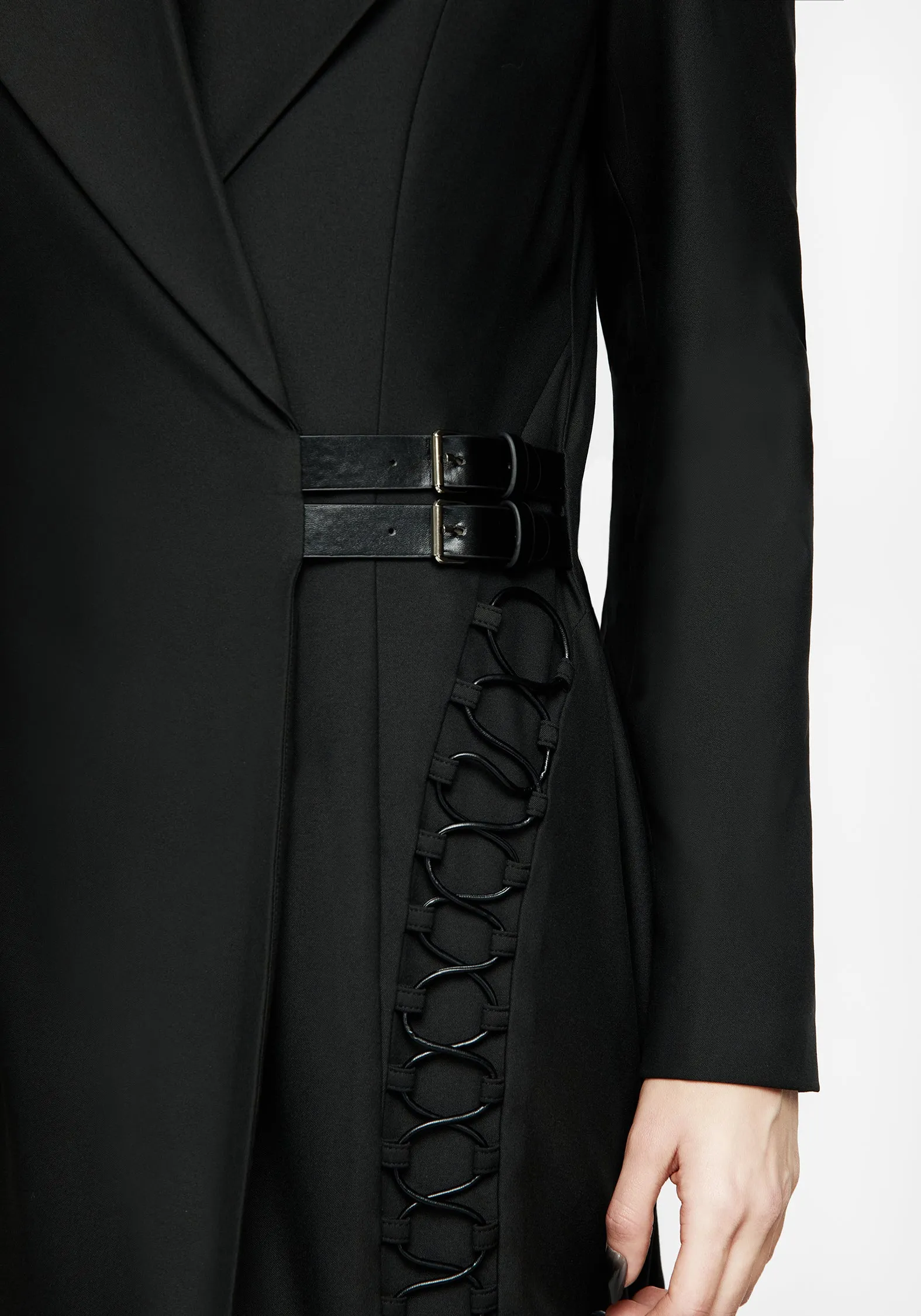 Morning Wear Torrid Lace up Panelled Blazer Dress