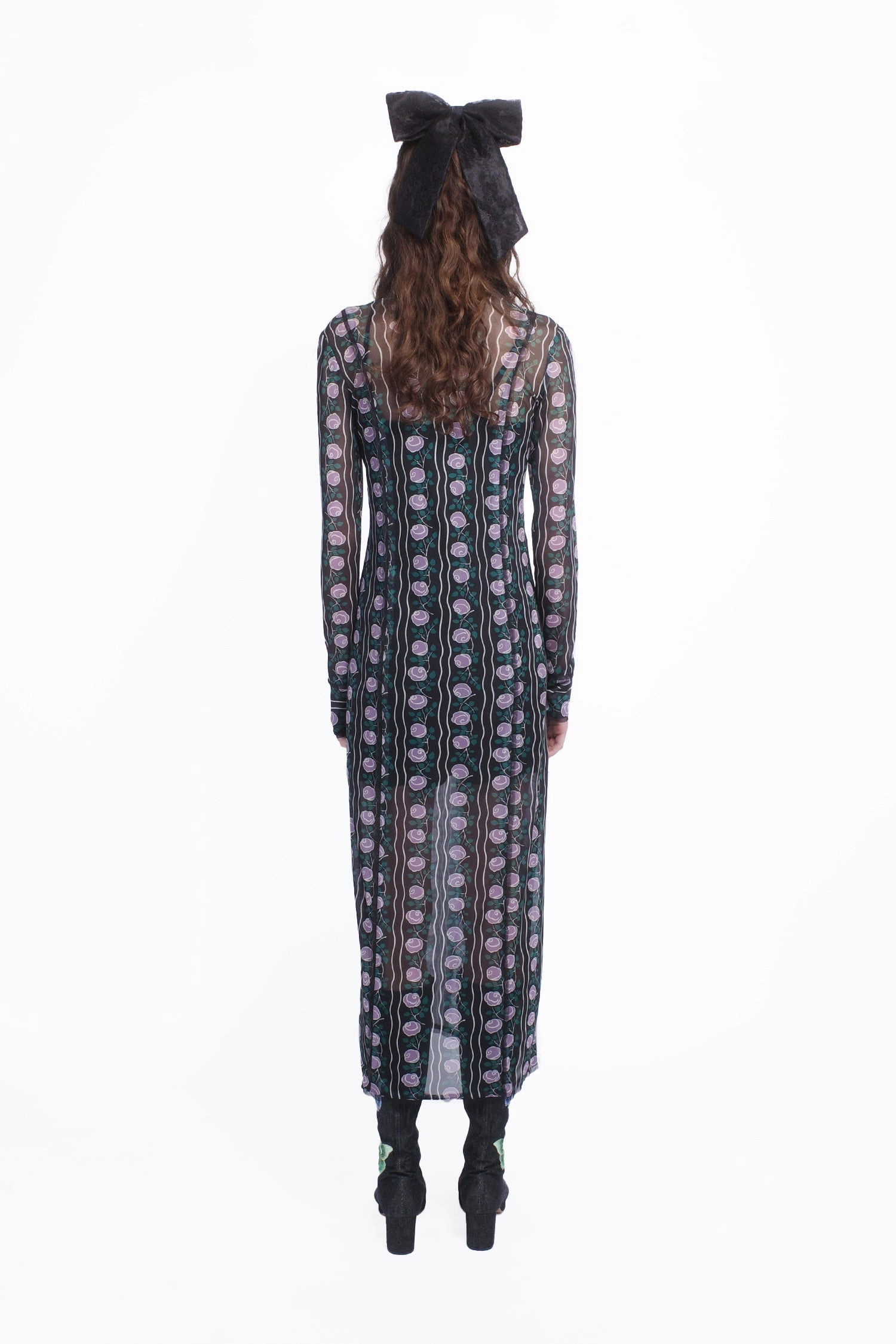 Move Easy Rosetti Mesh Maxi Dress