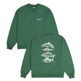 Casual Layer Seasonal Layers bound 'Angling Club' Sweater - Mid Green