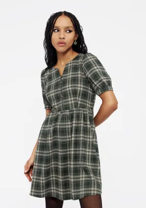 Moment Light Tulisa Check Button Up Mini Dress