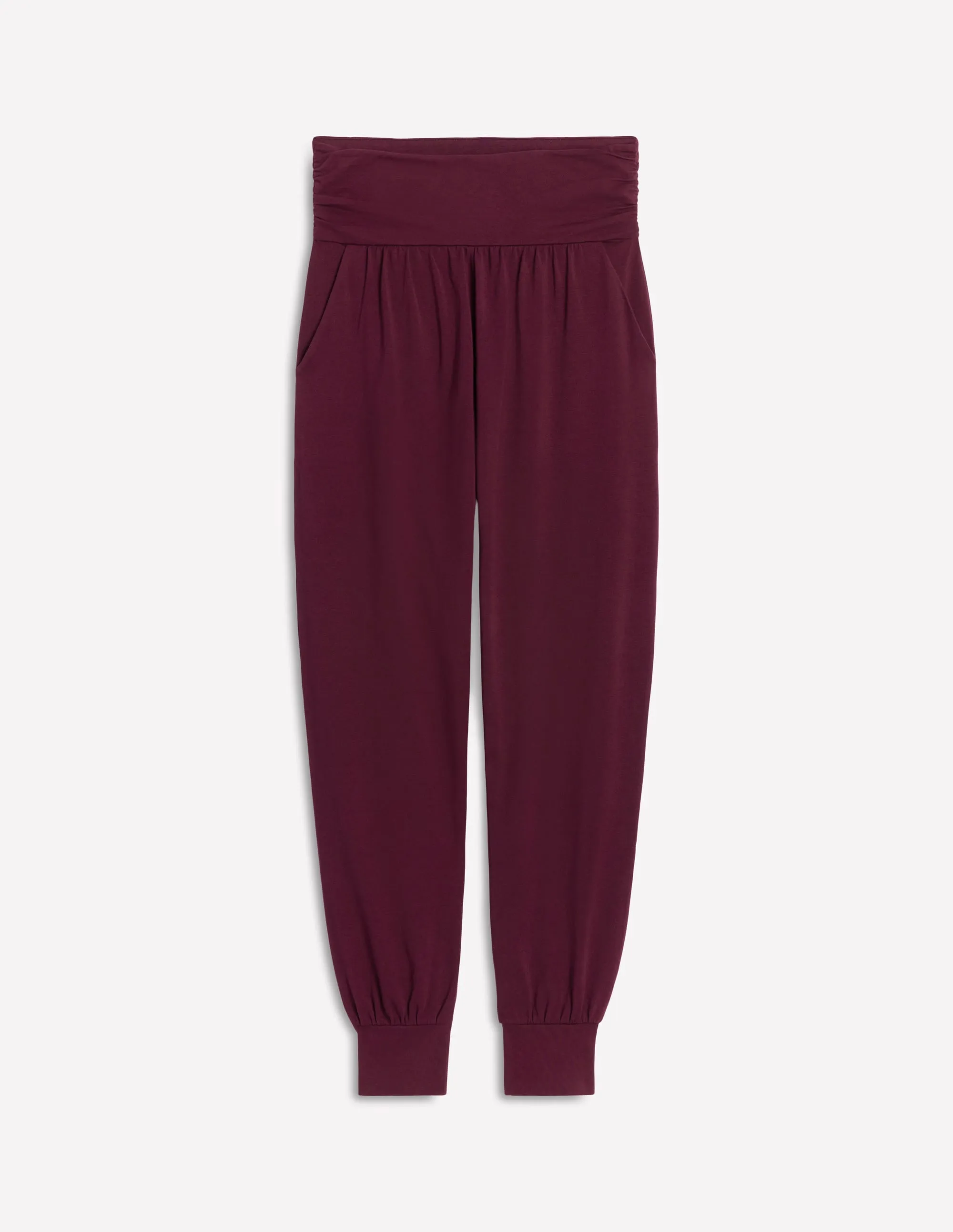 Flexible Durability Shape Flex Hareem Jersey Joggers-Deep Wisteria