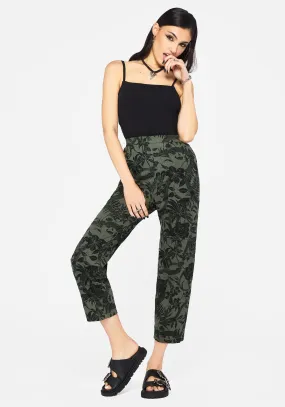 ripstop fabric Premium Stretch Bashe Cotton Soft Tapered Trousers - Green