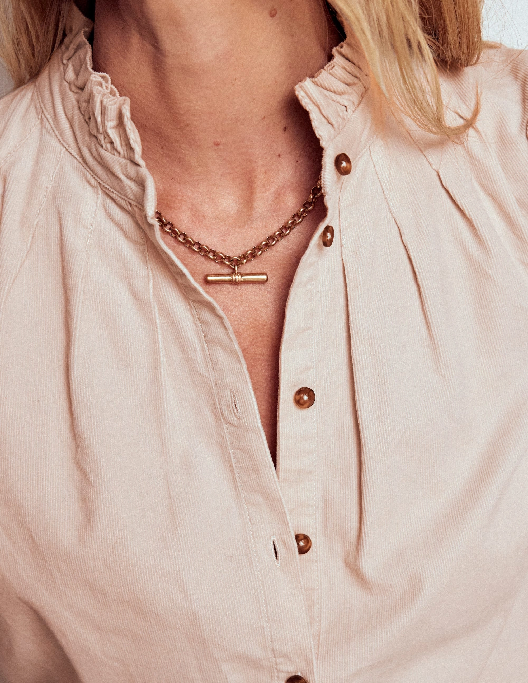 Quick Access Pockets Lorna Cord Top-Almond Milk Easy Style Bohemian style