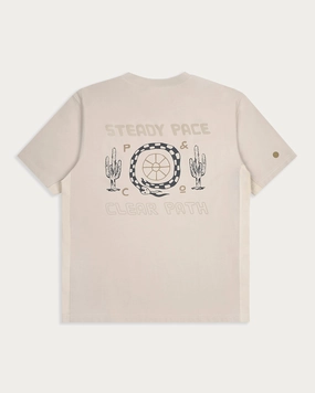 sporty and comfortable Relaxed Torso Fit Steady Pace Trail T-Shirt?- Bone