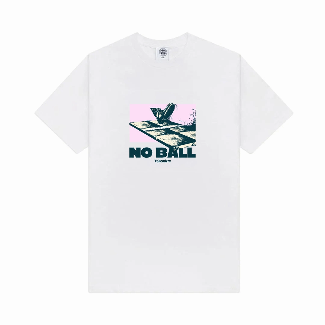 Tailenders 'No Ball' Tee - White Taped Neckline