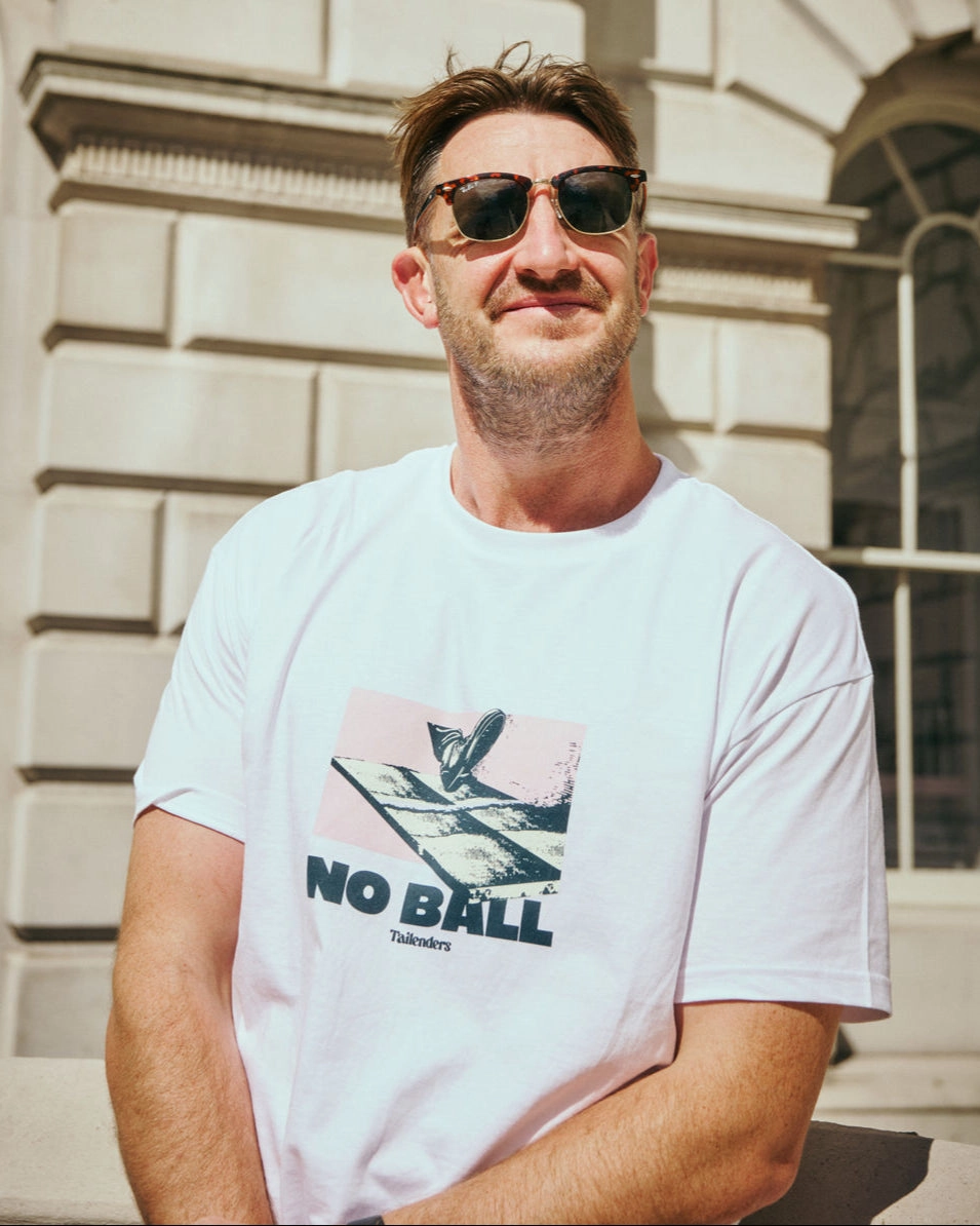 Functional Side Gussets Tailenders 'No Ball' Tee - White