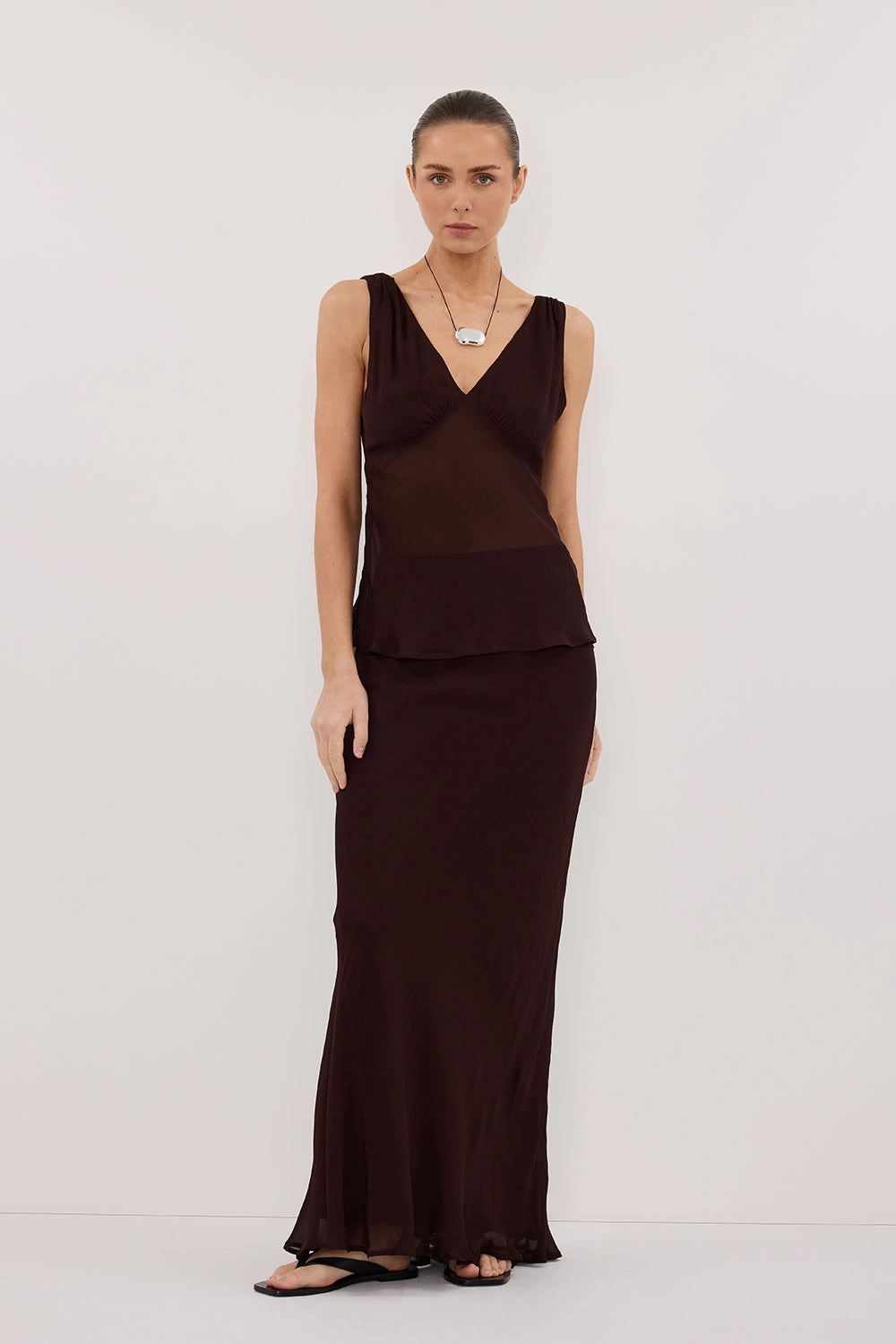 CARLY DARK CHOC MIDI SKIRT Road Trip Simple looks