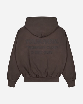 Members Club Hoodie | Washed Brown Earth Tones
