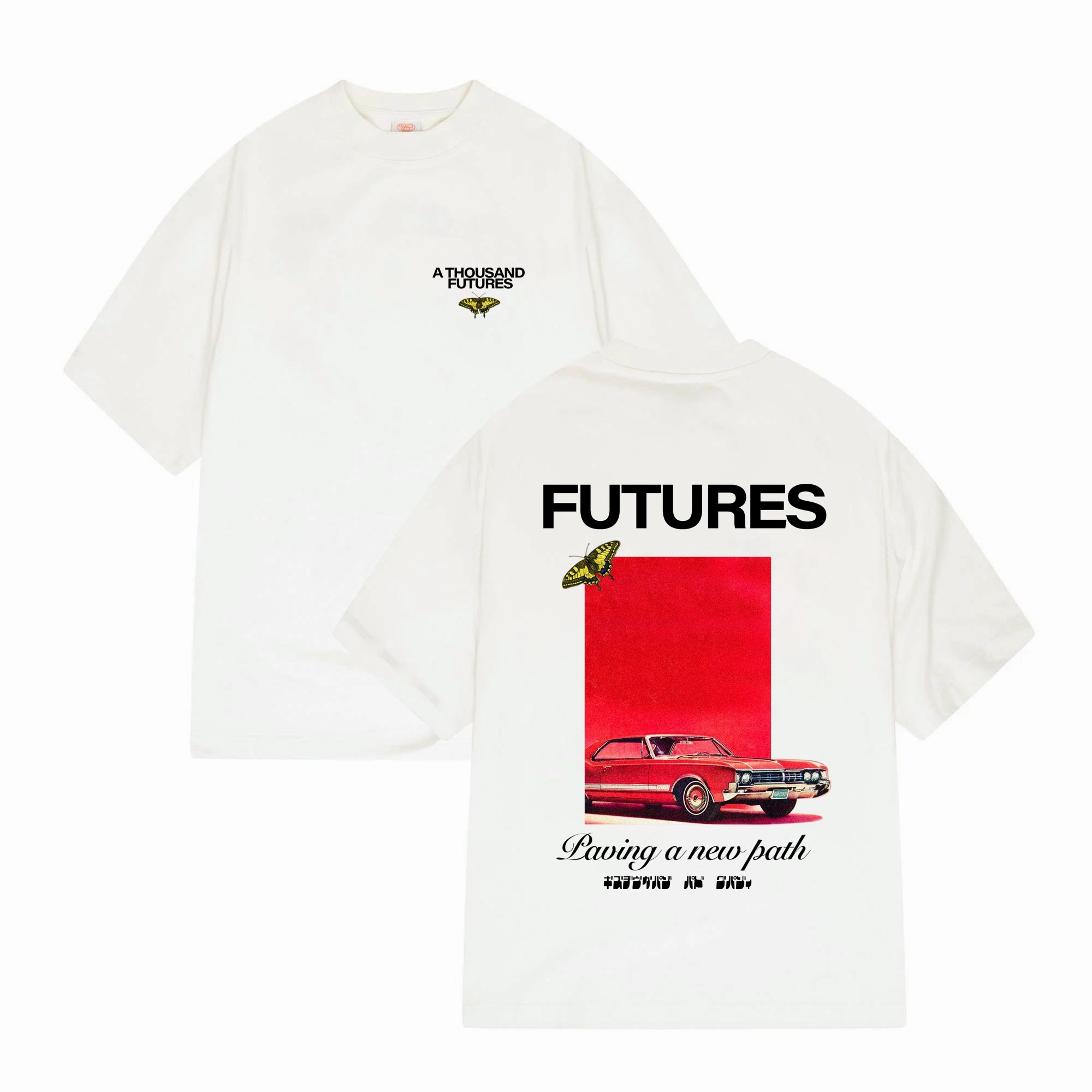 birthday party A Thousand Futures x GK 'A New Path' Tee - White