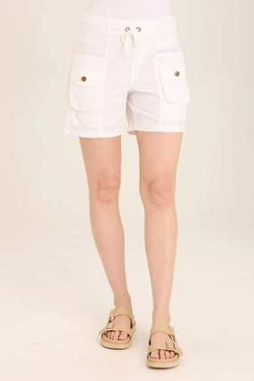 Felix Stretch Poplin Cargo Drawstring Short Effortless Comfort