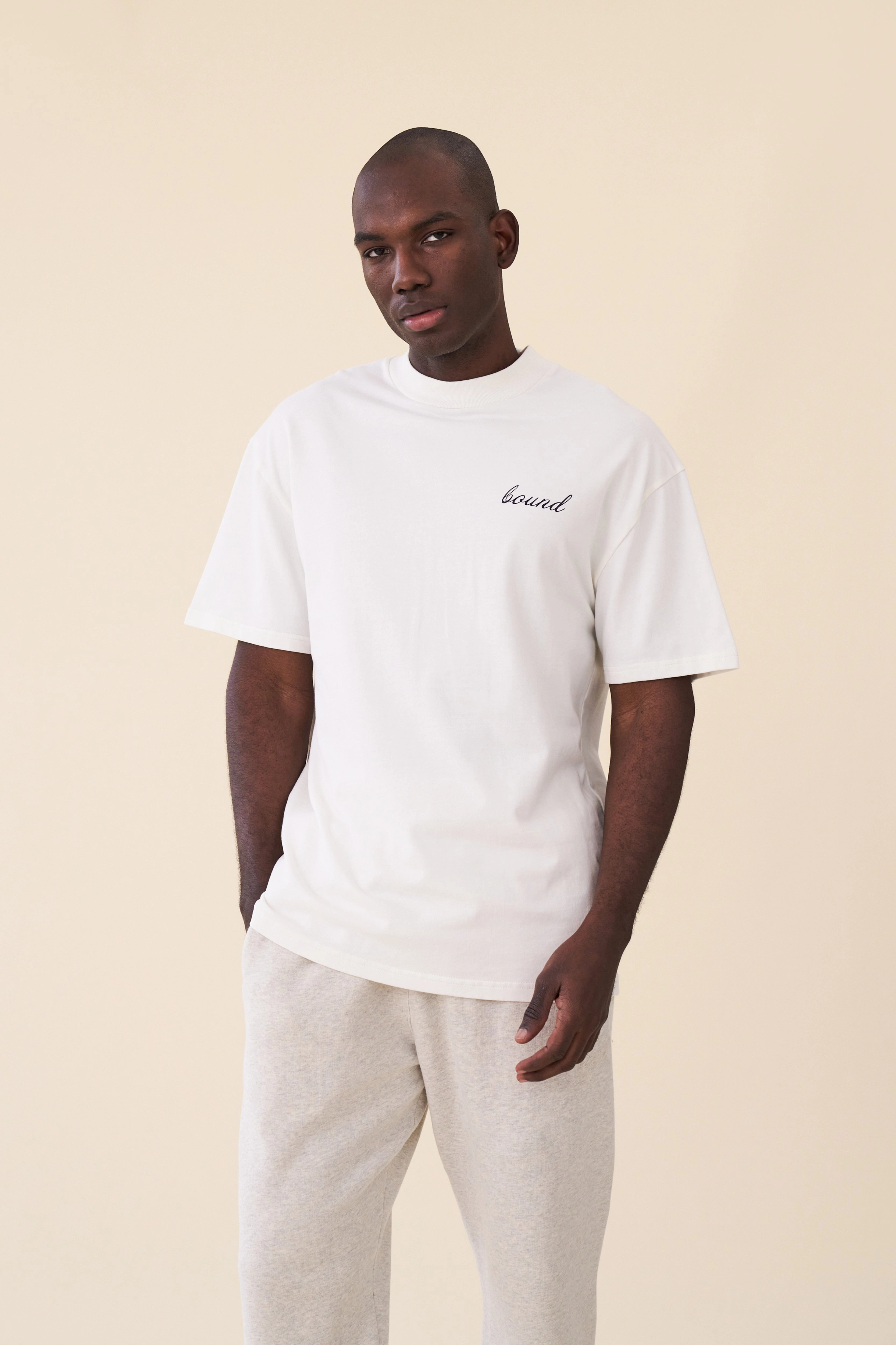 bound 'Porto Azulejos' Tee - Ecru Cool Style