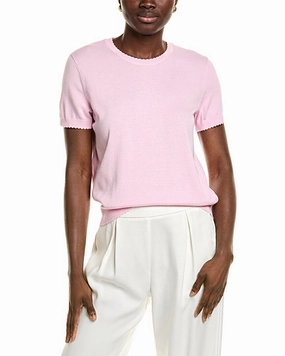 Perfect Knit Brooks Brothers Scalloped Sweater