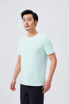 Modern Style Trend Chill Vibes VISDRY? Crew Neck T-Shirt | Mint T545UZ