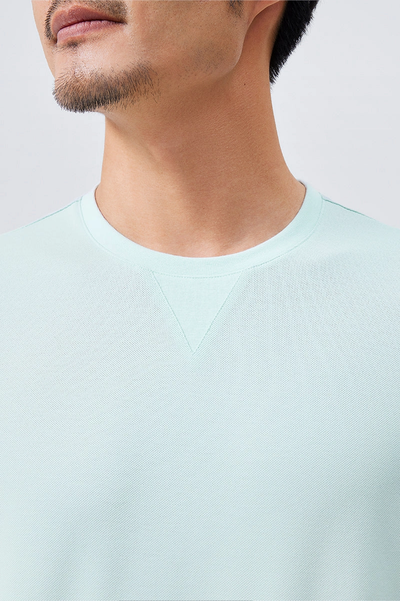 Eco Certified Textile All-day style VISDRY? Crew Neck T-Shirt | Mint T545UZ