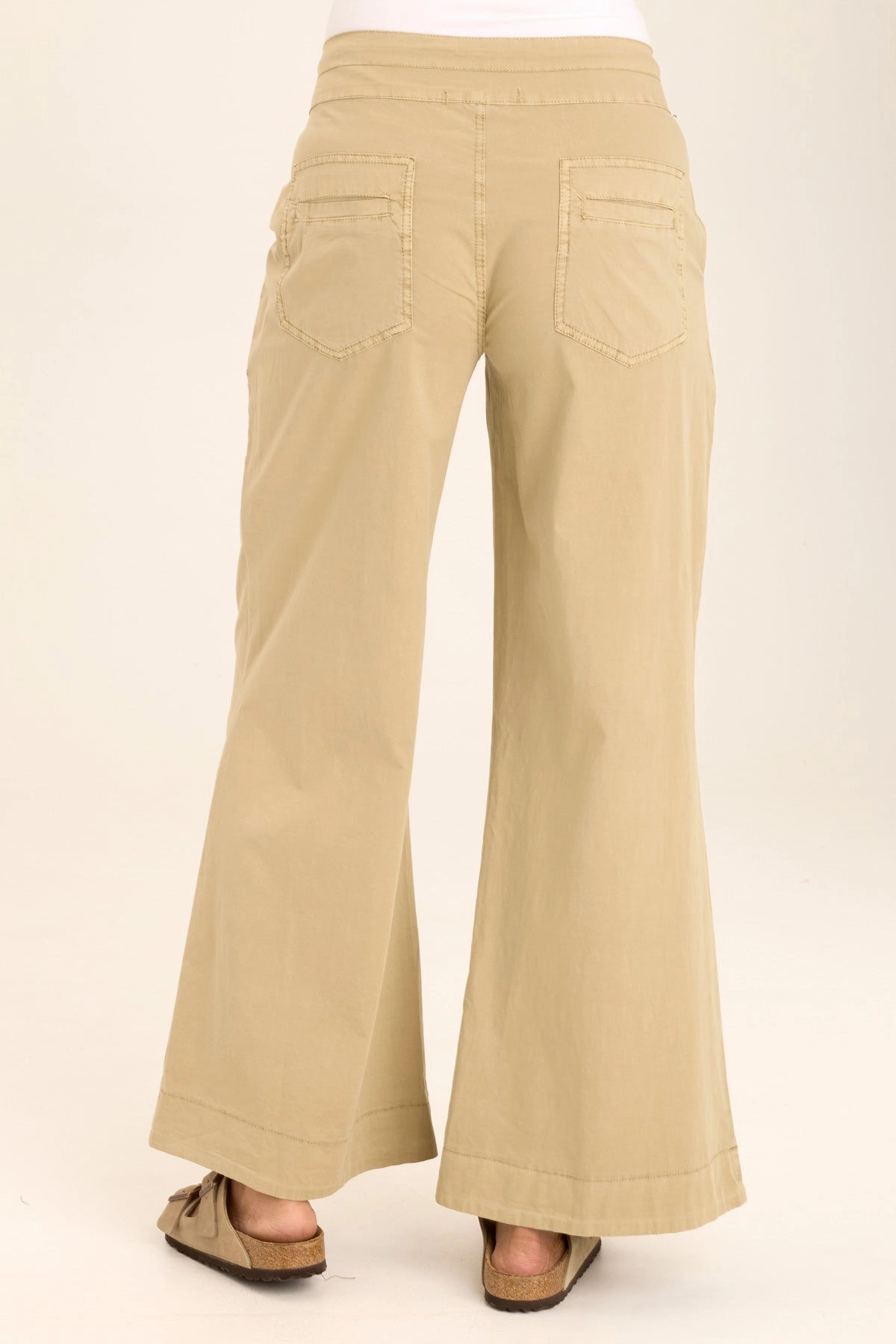 Layering Essential Rebecca Stretch Poplin Pleated Pant