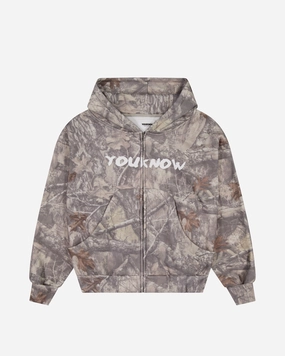 Reindeer like Coffee Lover Recon Zip Up Hoodie | Camo