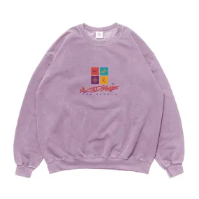 Vice 84 *10 Years Of* 'Sea Shapes' Sweater - Vintage Washed Mauve Simple Cozy