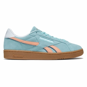 Traction pods Reebok Club C Grounds UK Shoes - Ai Aqua/Sunkissed Orange/Gum