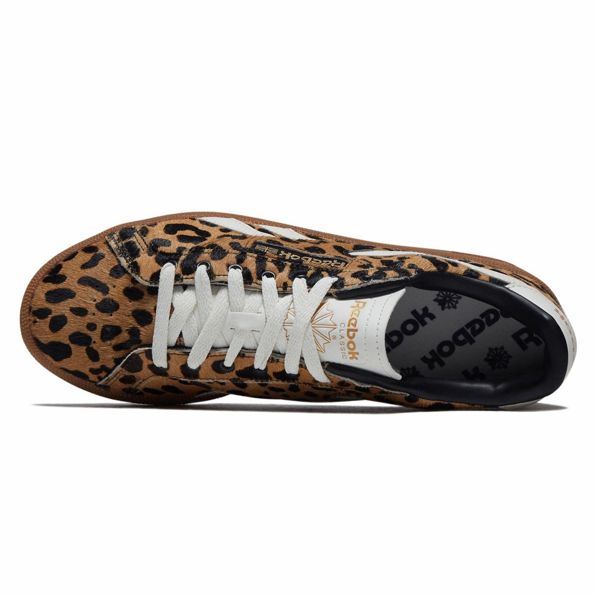Reebok Womens Club C Grounds UK Shoes - Cheetah/Cheetah/Chalk Modern Wardrobe Low Use