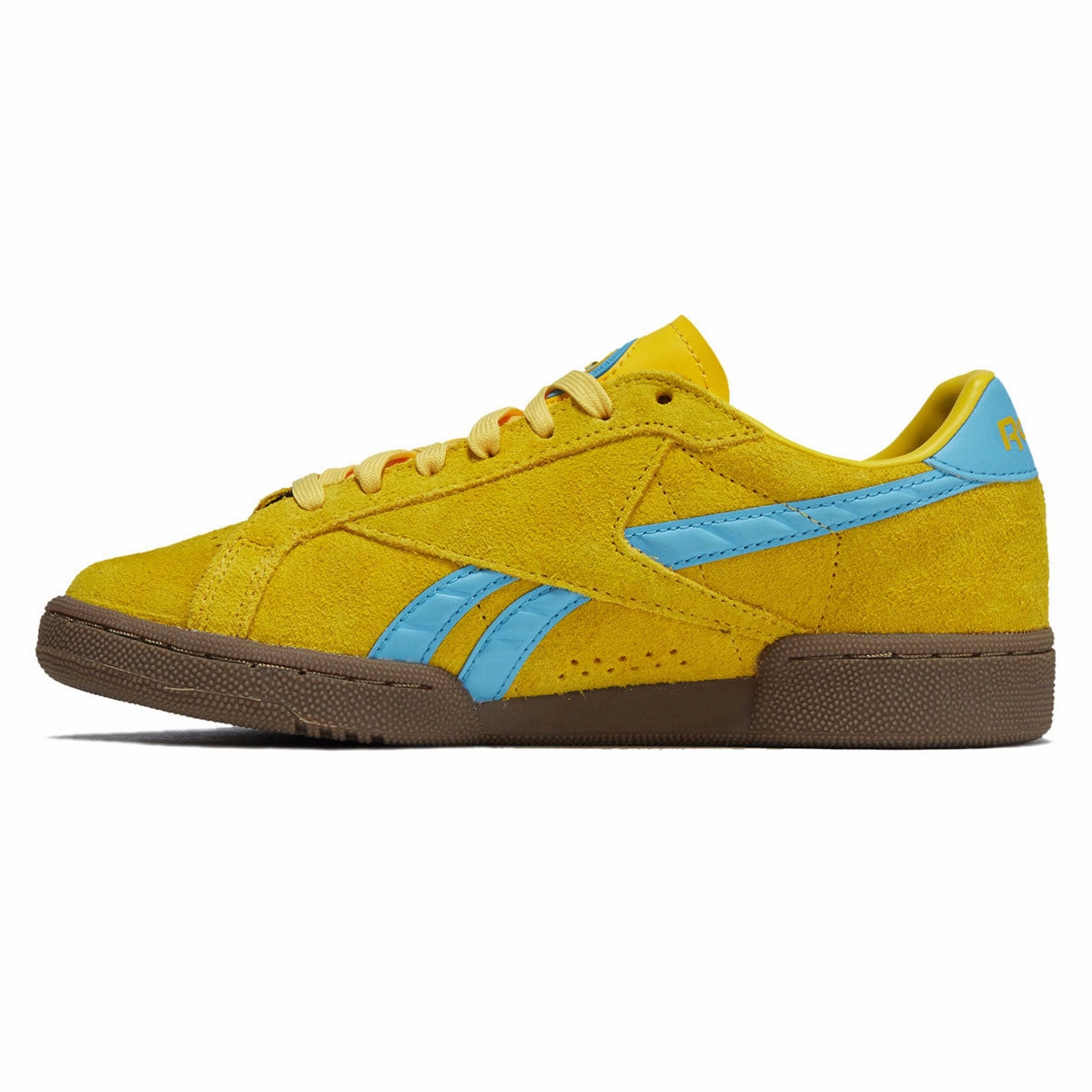 Reebok Womens Club C Grounds UK Shoes - Golden Haze/Future Cyan/Gum Modern Form