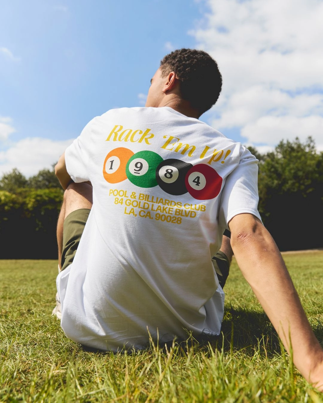 Vice 84 'Rack 'Em Up' Tee - White Soft Wearable