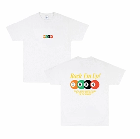 Vice 84 'Rack 'Em Up' Tee - White Simple and Comfortable Sleep